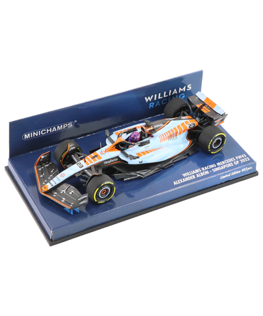 ミニチャンプス 1/43スケール ウィリアムズ レーシング FW45 アレクサンダー・アルボン 2023年 シンガポールGP