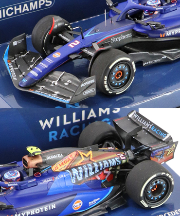 ミニチャンプス 1/43スケール ウィリアムズ レーシング FW45 ローガン・サージェント 2023年 ラスベガスGP