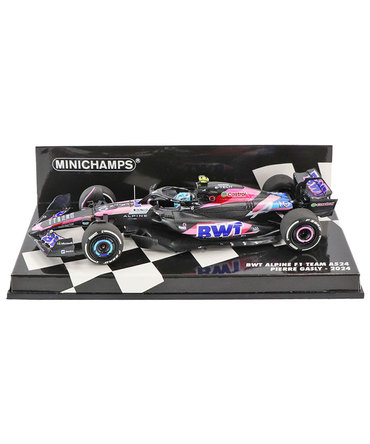 ミニチャンプス 1/43スケール BWT アルピーヌ F1 チーム A524 ピエール・ガスリー 2024年 /24f1m