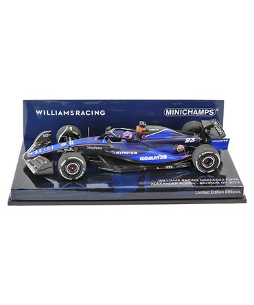 ミニチャンプス 1/43スケール ウィリアムズ レーシング FW46 アレクサンダー・アルボン 2024年 バーレーンGP /24f1m