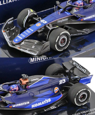 ミニチャンプス 1/43スケール ウィリアムズ レーシング FW46 アレクサンダー・アルボン 2024年 バーレーンGP /24f1m