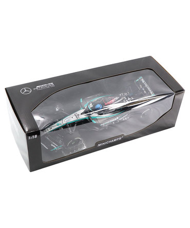 ミニチャンプス 1/18スケール メルセデス AMG ペトロナス F1 W15 E パフォーマンス ジョージ・ラッセル 2024年 オーストリアGP 優勝 /24f1m