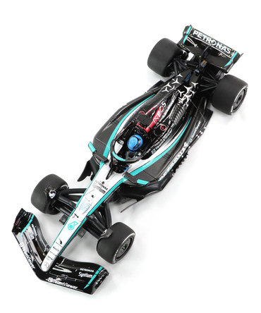 ミニチャンプス 1/18スケール メルセデス AMG ペトロナス F1 W15 E パフォーマンス ジョージ・ラッセル 2024年 オーストリアGP 優勝 /24f1m