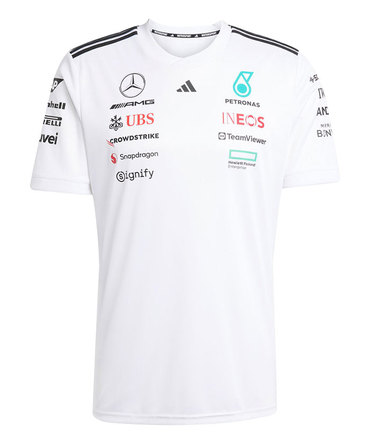 メルセデス AMG ペトロナス F1 チーム ドライバー Tシャツ ホワイト 2025 /アディダス/TM-W