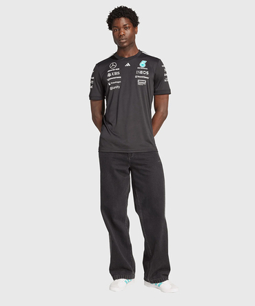 メルセデス AMG ペトロナス F1 チーム ドライバー Tシャツ ブラック 2025 /アディダス/TM-W