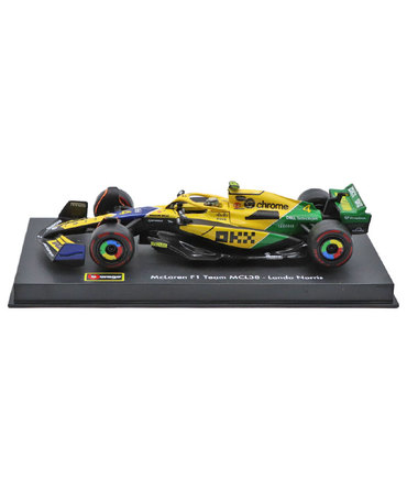 ブラゴ 1/43スケール マクラーレン F1 チーム MCL38 ランド･ノリス 2024年 モナコGP（ドライバー付属）/24f1m