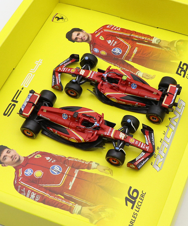 ブラゴ 1/43スケール フェラーリ SF-24 #16 ルクレール #55 サインツ 2台セット /24f1m