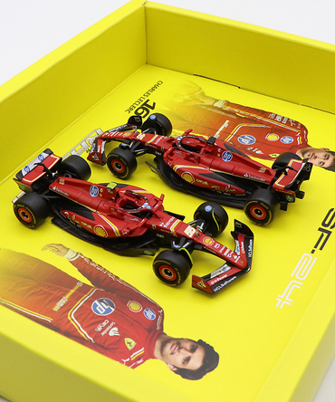 ブラゴ 1/43スケール フェラーリ SF-24 #16 ルクレール #55 サインツ 2台セット /24f1m