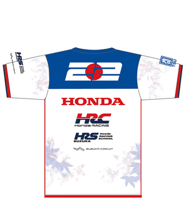 角田裕毅 x HRC Honda RACING コラボ Tシャツ ホワイト 2025