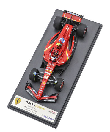 ルックスマート 1/43スケール フェラーリ SF24 カルロス・サインツ 2024年 モナコGP 3位入賞/24f1m