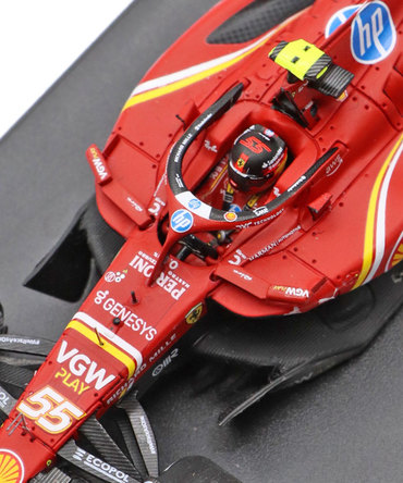 ルックスマート 1/43スケール フェラーリ SF24 カルロス・サインツ 2024年 モナコGP 3位入賞/24f1m