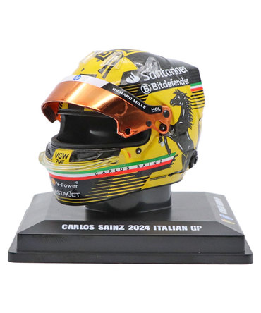 ルックスマート 1/5スケール カルロス・サインツ フェラーリ 2024年 イタリアGP ヘルメット