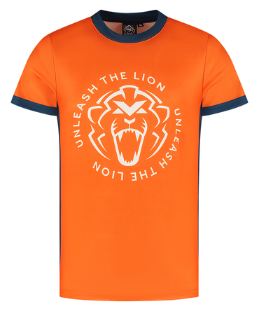 マックス・フェルスタッペン Unleash The Lion スポーツ Tシャツ オレンジ