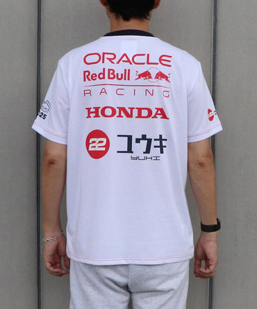 【8月上旬入荷予約受付中】角田裕毅 x オラクル レッドブル レーシング 日本限定 Tシャツ (2025年日本GP仕様)  /FN-W/ARB/JPL