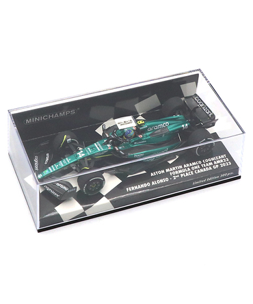 ミニチャンプス 1/43スケール アストンマーチン アラムコ F1 チーム AMR23 フェルナンド・アロンソ 2023年 カナダGP 2位入賞/23f1m