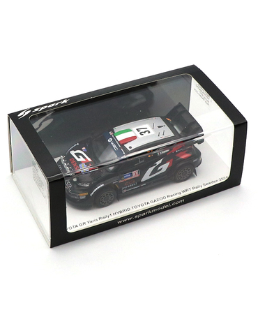 スパーク 1/43スケール トヨタ GRヤリス ラリー1 ハイブリッド TOYOTA GAZOO Racing  WRT 37号車 ロレンツォ・ベルテッリ / シモーネ・スカットリン 2024年 WRC スウェーデンラリー /TGR_WRC