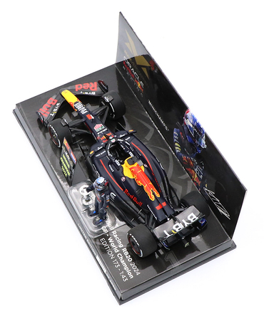 【購入数制限有/おひとり様1個まで】フェルスタッペン 別注 ミニチャンプス 1/43スケール オラクル レッドブル レーシング ホンダ RB20 マックス・フェルスタッペン 2024年 ラスベガスGP ワールドチャンピオン フィギュア＆チャンピオンボード付き /ARB