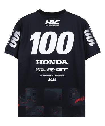 HRC Honda RACING x スーパーGT コラボ Tシャツ STANLEY TEAM KUNIMITSU #100