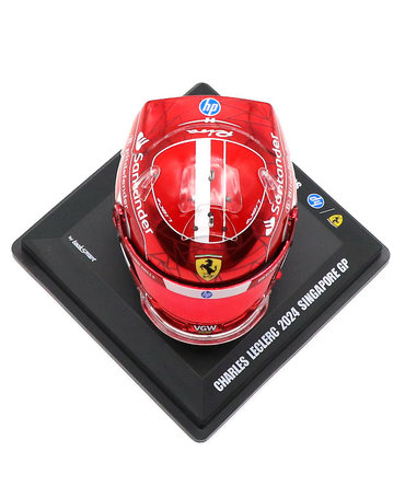 ルックスマート 1/5スケール シャルル・ルクレール フェラーリ 2024年 シンガポールGP ヘルメット