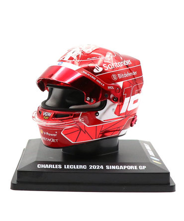 ルックスマート 1/5スケール シャルル・ルクレール フェラーリ 2024年 シンガポールGP ヘルメット