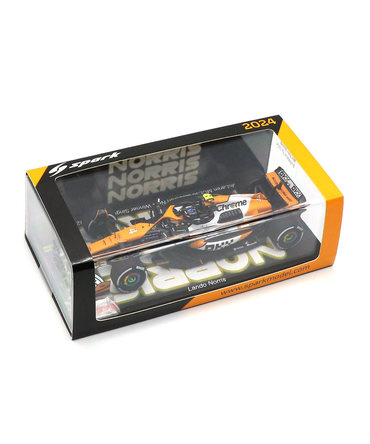 スパーク 1/43スケール マクラーレン F1 チーム MCL38 ランド・ノリス 2024年 シンガポールGP 優勝 /24f1m