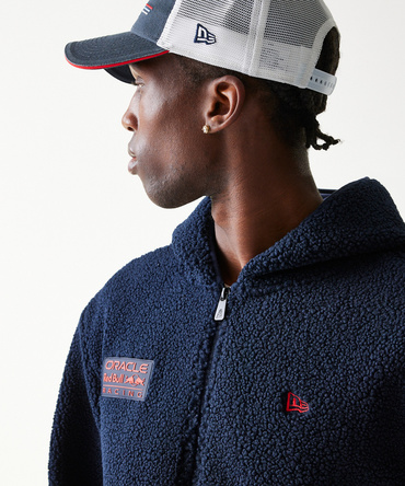 オラクル レッドブルレーシング NewEra フーデッド シェルパ ジャケット
