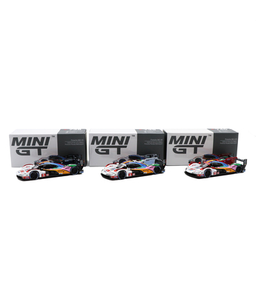 MINIGT 1/64スケール ポルシェ 963 ポルシェ・ペンスキー・モータースポーツ 2023年 ル・マン24時間レース 3台セット /spk