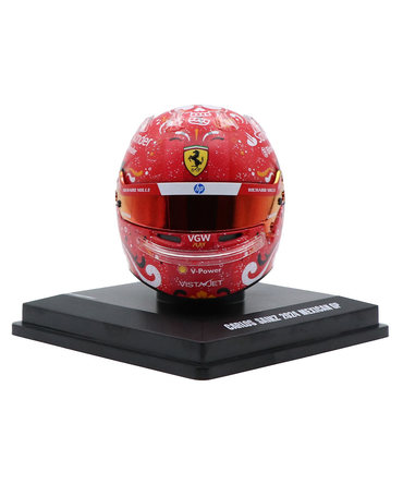 ルックスマート 1/5スケール カルロス・サインツ フェラーリ 2024年 メキシコGP ヘルメット 優勝