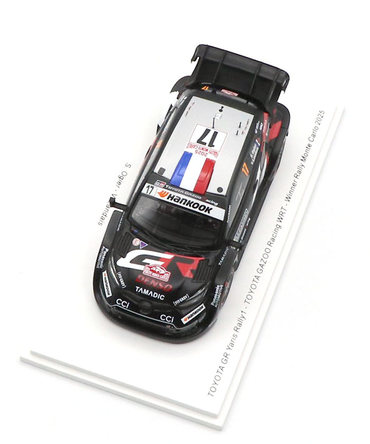 スパーク 1/43スケール トヨタ GR ヤリス ラリー1 ハイブリッド TOYOTA GAZOO Racing WRT 17号車 セバスチャン・オジエ / ヴァンサン・ロンデ 2025年 WRC モンテカルロ ラリー 優勝 /TGR_WRC