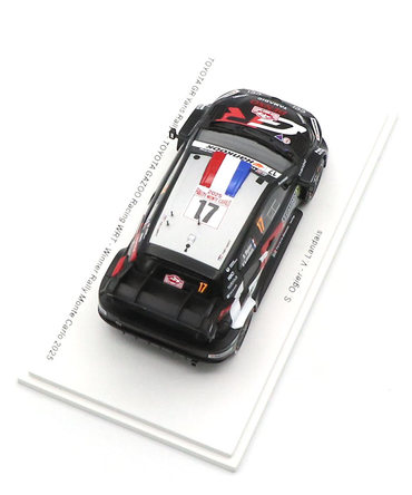 スパーク 1/43スケール トヨタ GR ヤリス ラリー1 ハイブリッド TOYOTA GAZOO Racing WRT 17号車 セバスチャン・オジエ / ヴァンサン・ロンデ 2025年 WRC モンテカルロ ラリー 優勝 /TGR_WRC