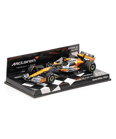 【10月23日入荷予約受付中】ミニチャンプス 1/43スケール マクラーレン F1 MCL38 オスカー・ピアストリ 2024年 シンガポールGP 3位入賞