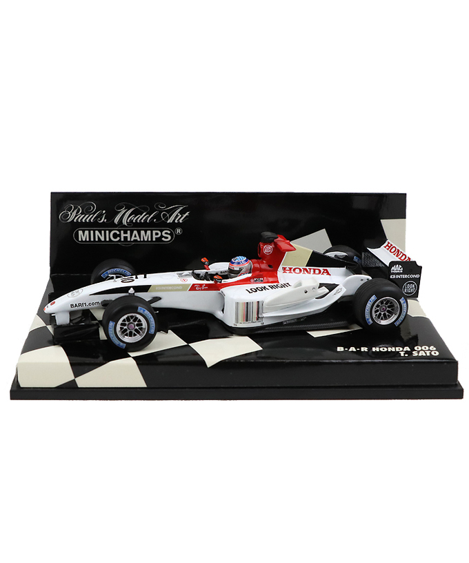 【海外並行品】ミニチャンプス 1/43スケール B.A.R ホンダ 006 佐藤琢磨　2004年拡大画像