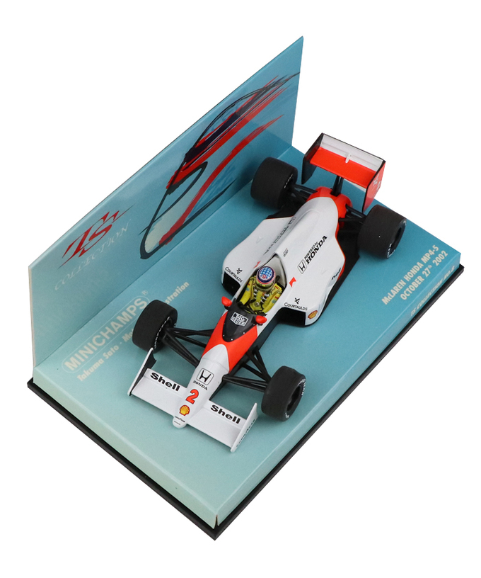 【海外並行品】ミニチャンプス 1/43スケール マクラーレン ホンダ MP4/5 佐藤琢磨 2002年10月27日茂木 デモンストレーション拡大画像