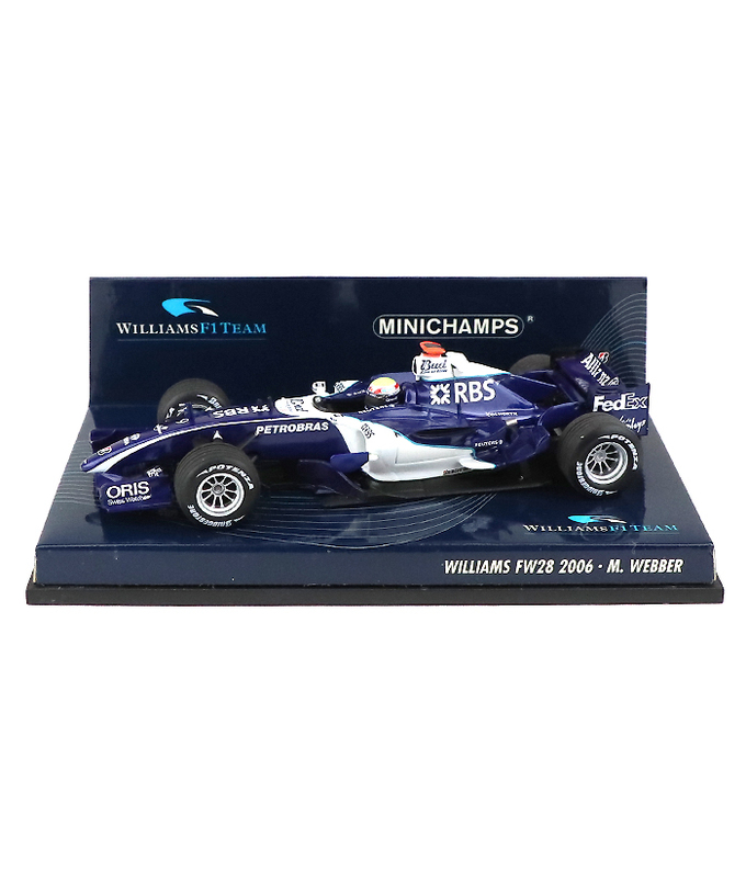 【海外並行品】ミニチャンプス 1/43スケール ウィリアムズ FW28 マーク・ウェバー 2006年拡大画像