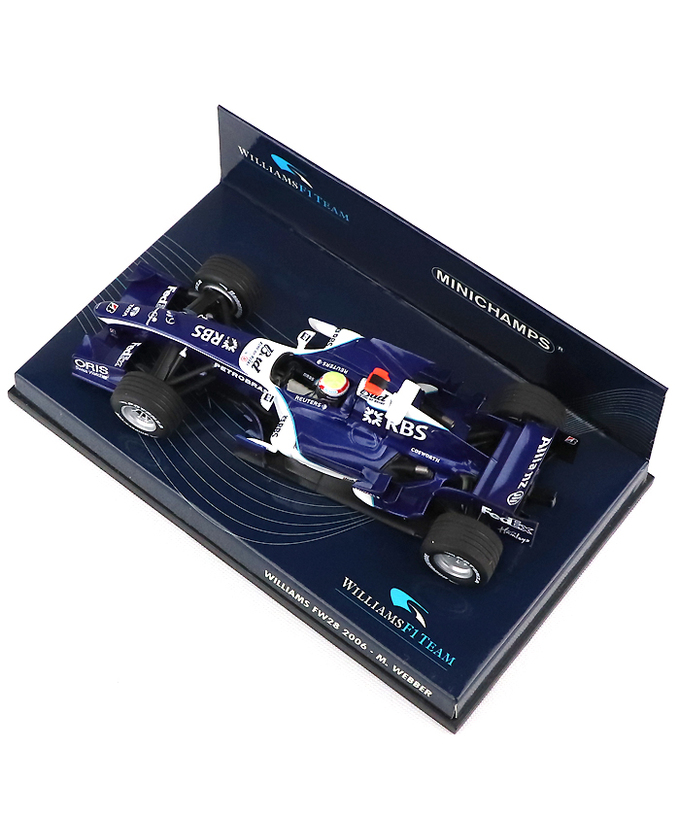 【海外並行品】ミニチャンプス 1/43スケール ウィリアムズ FW28 マーク・ウェバー 2006年拡大画像