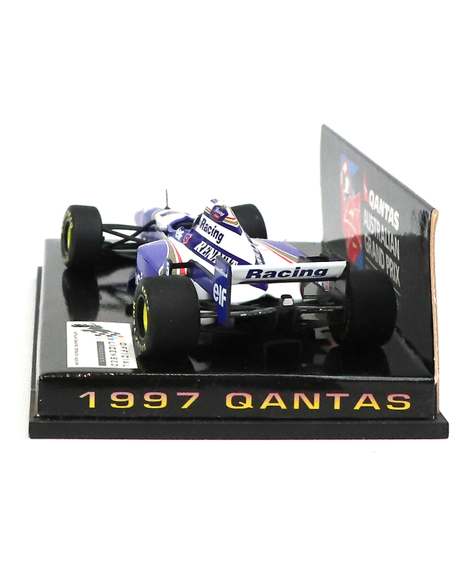 【海外並行品】QANTAS(カンタス航空)1997年オーストラリアGP別注 ミニチャンプス 1/43スケール ウィリアムズ ルノー FW18 デーモン・ヒル拡大画像