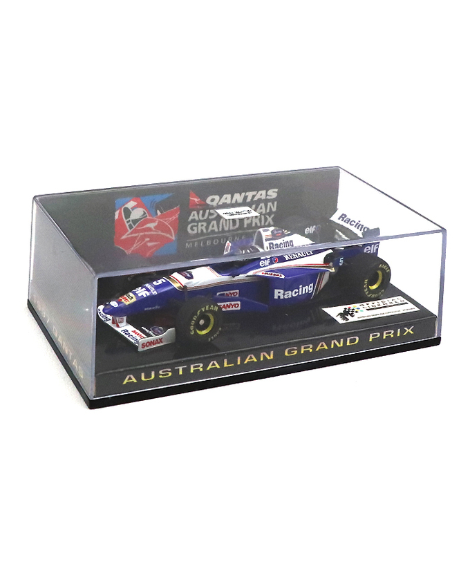 【海外並行品】QANTAS(カンタス航空)1997年オーストラリアGP別注 ミニチャンプス 1/43スケール ウィリアムズ ルノー FW18 デーモン・ヒル拡大画像