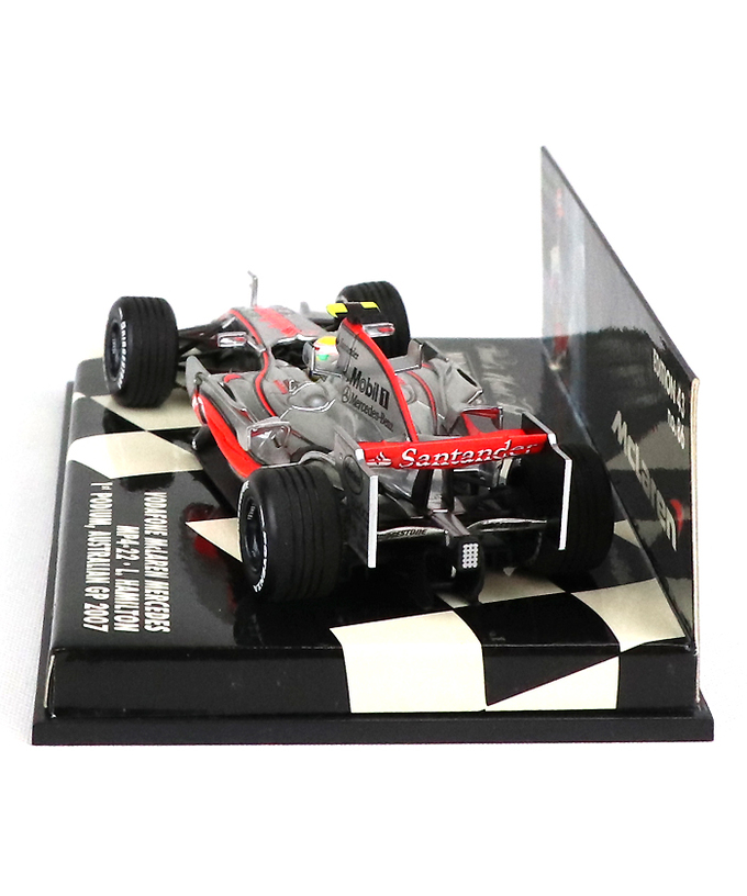 【海外並行品】ミニチャンプス 1/43スケール ボーダフォン マクラーレン メルセデス MP4/22 ルイス・ハミルトン 2007年オーストラリアGP 初表彰台拡大画像