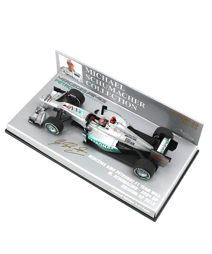 【海外並行品】ミニチャンプス 1/43スケール メルセデス AMG ペトロナス F１ チーム W03 ミハエル・シューマッハー 300thGP 2012年 ベルギーGP #49拡大画像