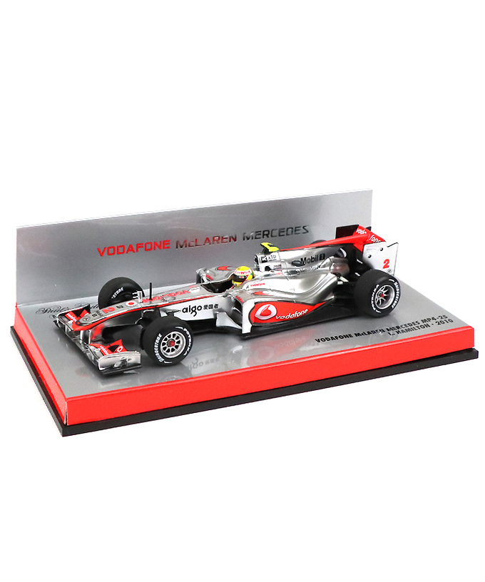 【海外並行品】マクラーレンチーム別注 ミニチャンプス 1/43スケール ボーダフォン マクラーレン メルセデス MP4-25 ルイス・ハミルトン 2010年拡大画像