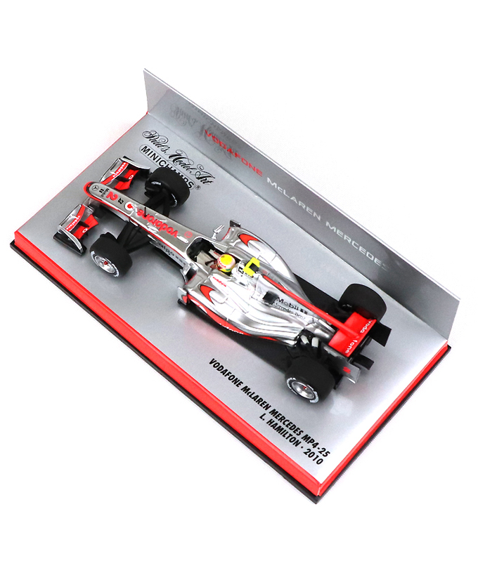 【海外並行品】マクラーレンチーム別注 ミニチャンプス 1/43スケール ボーダフォン マクラーレン メルセデス MP4-25 ルイス・ハミルトン 2010年拡大画像