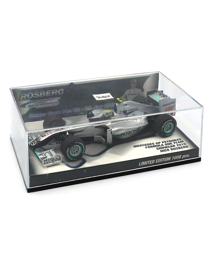 【海外並行品】ミニチャンプス ホッケンハイム別注 1/43スケール メルセデス GP ペトロナス F1 2010年ショーカー ニコ・ロズベルグ拡大画像