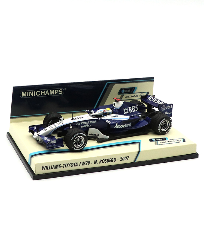 【海外並行品】ミニチャンプス 1/43スケール ウィリアムズ トヨタ FW29 ニコ・ロズベルグ 2007年拡大画像