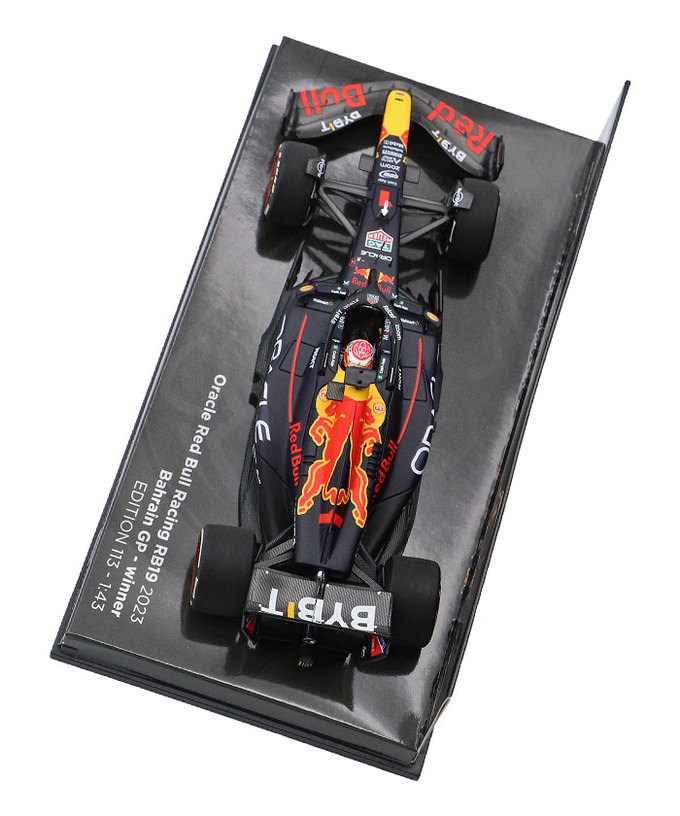 フェルスタッペン別注 ミニチャンプス 1/43スケール オラクル レッドブル レーシング ホンダ RB19 マックス・フェルスタッペン 2023年 バーレーンGP 優勝 /ARB/23f1m/msa拡大画像