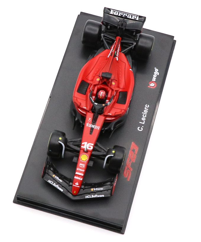 ブラゴ 1/43スケール フェラーリ SF23 シャルル・ルクレール 2023年（ドライバー付属）/23f1m拡大画像