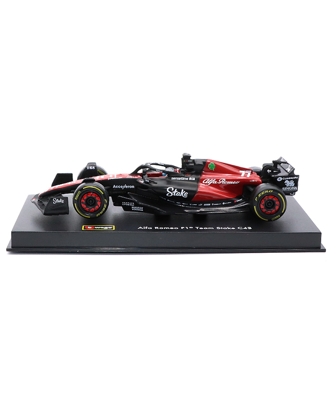 ブラゴ 1/43スケール アルファロメオ F1チーム C43 バルテリ・ボッタス 2023年（ドライバー付属）/23f1m拡大画像