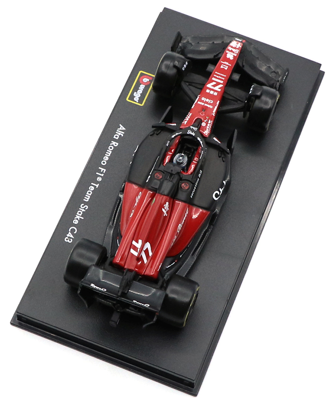 ブラゴ 1/43スケール アルファロメオ F1チーム C43 バルテリ・ボッタス 2023年（ドライバー付属）/23f1m拡大画像