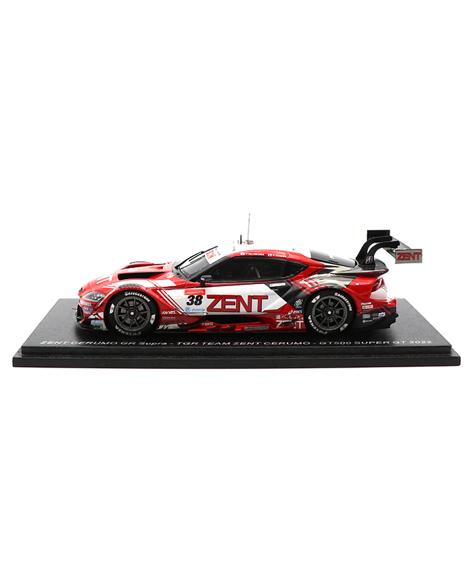 スパーク 1/43スケール ゼント セルモ GR スープラ NO.38 TGR TEAM ZENT CERUMO 立川祐路/ 石浦宏明 GT 500 スーパーGT 2022年拡大画像