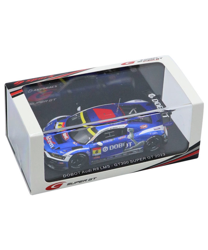 スパーク 1/43スケール DOBOT アウディ R8 LMS Team LeMans  NO.6 片山義章/ ロベルト・メリ・ムンタン GT 300 スーパーGT 2023年拡大画像