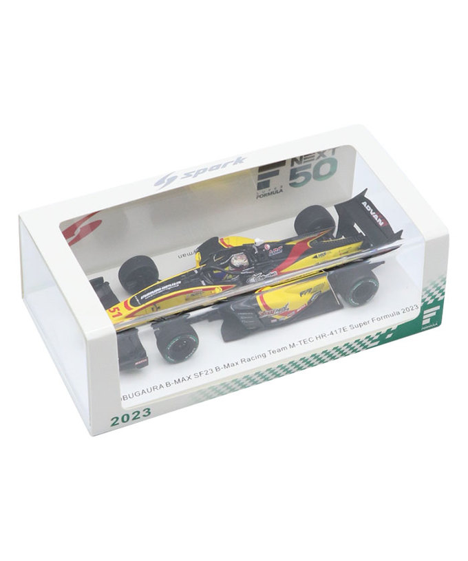 スパーク 1/43スケール BYOBUGAURA B-MAX Racing SF23 ホンダ M-TEC HR-417E NO.51 ラウル・ハイマン 2023年 スーパーフォーミュラ 拡大画像